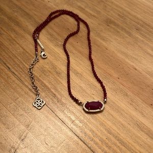 Maroon Kendra Scott necklace